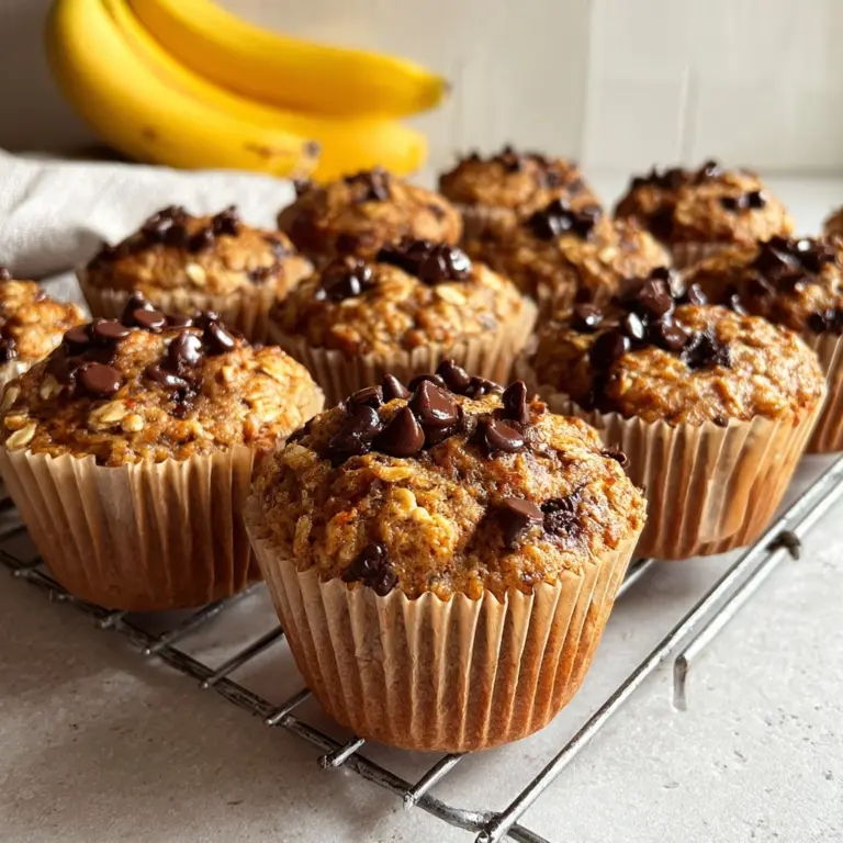 Greek Yogurt Chocolate Chip Oatmeal Muffins (gluten-free) Recipe