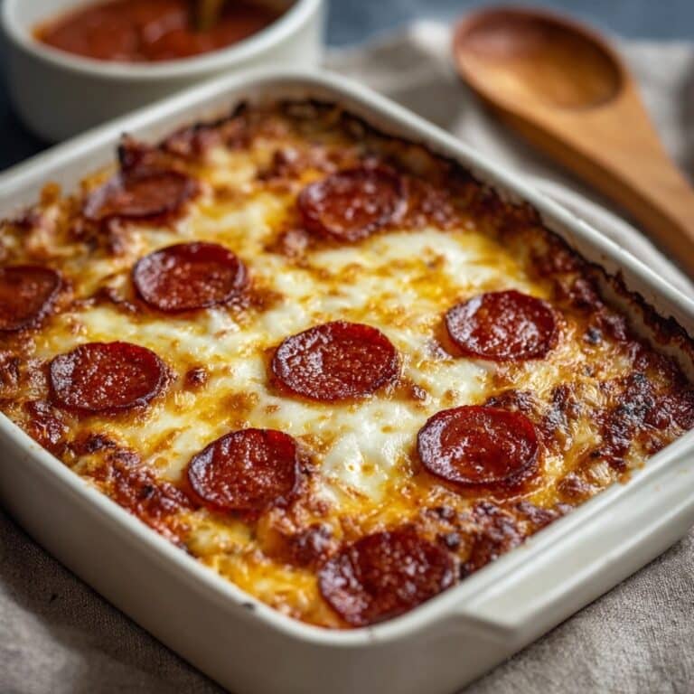 Pizza Style Cottage Cheese Bake Recipe