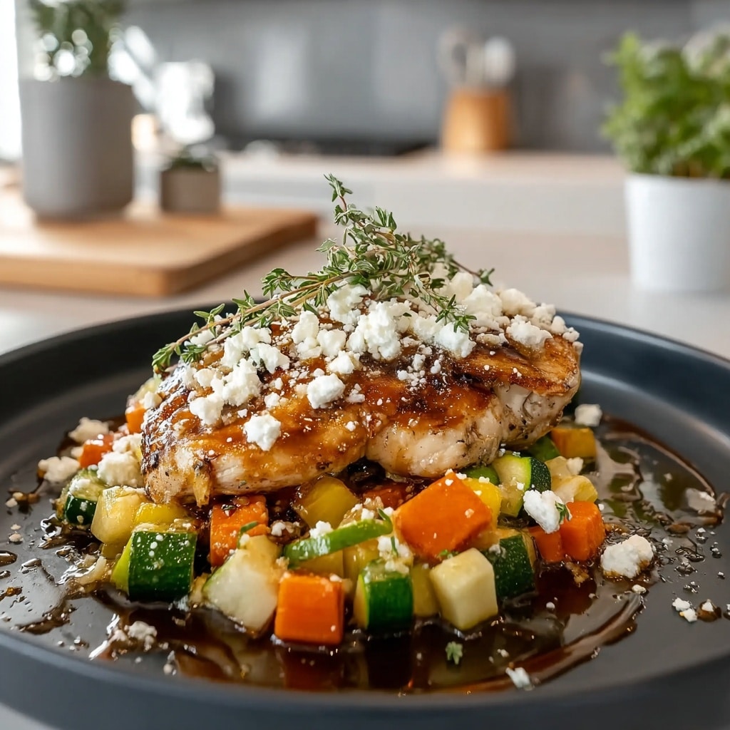 Artisan Hot Honey Infused Feta Chicken Recipe - Recipe Image