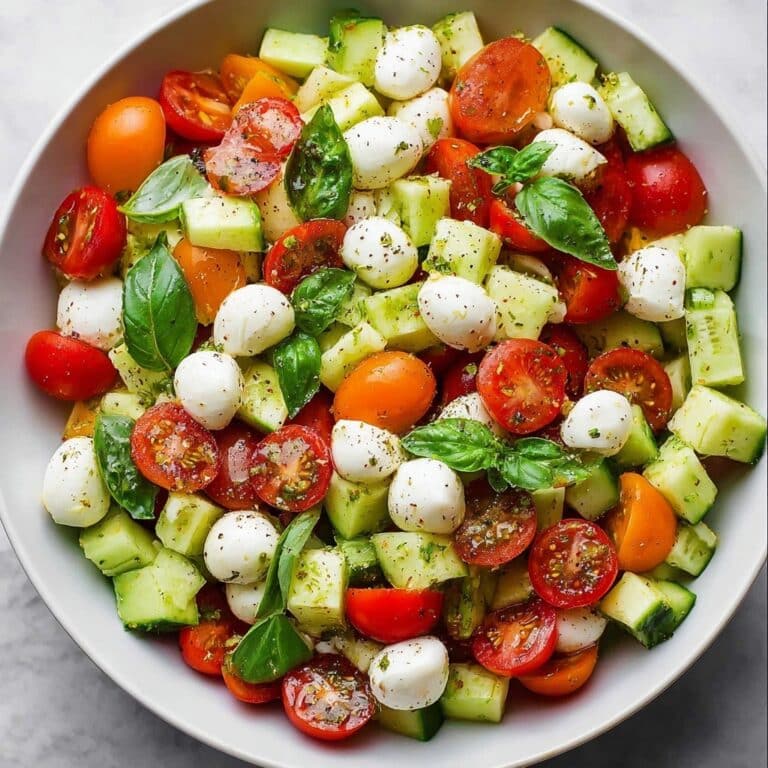 Tomato Cucumber Mozzarella Salad Recipe