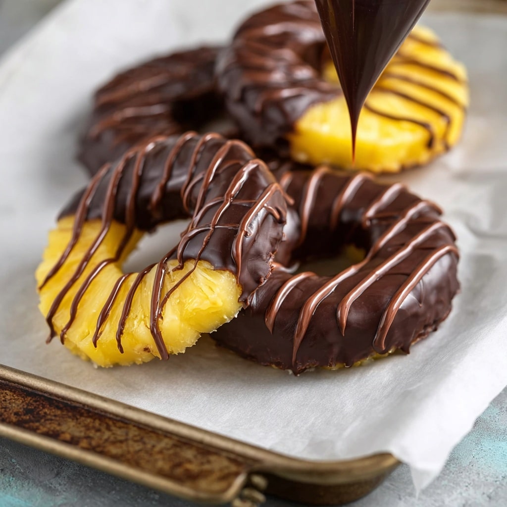 Chocolate-Covered Pineapple Bites Recipe - Recipe Image