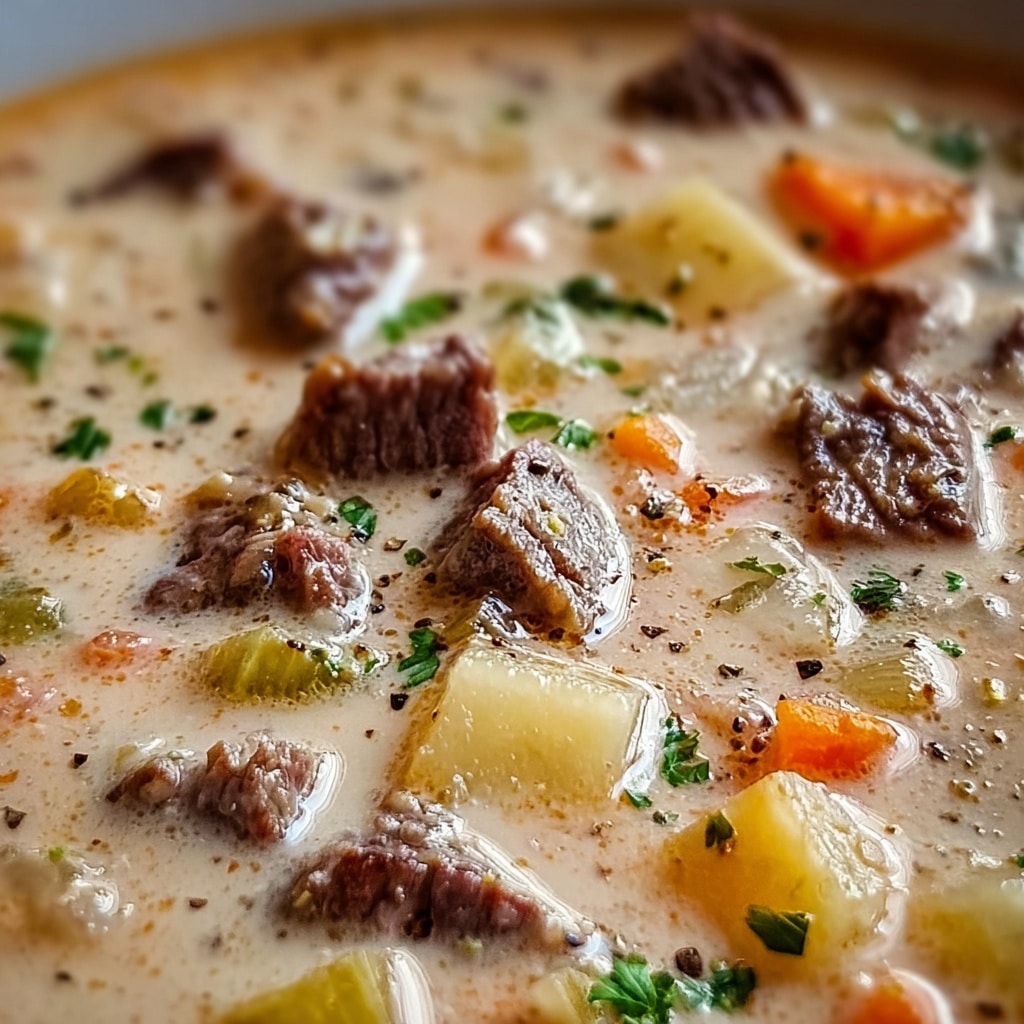 Philly Cheese Steak Soup Recipe - Recipe Image