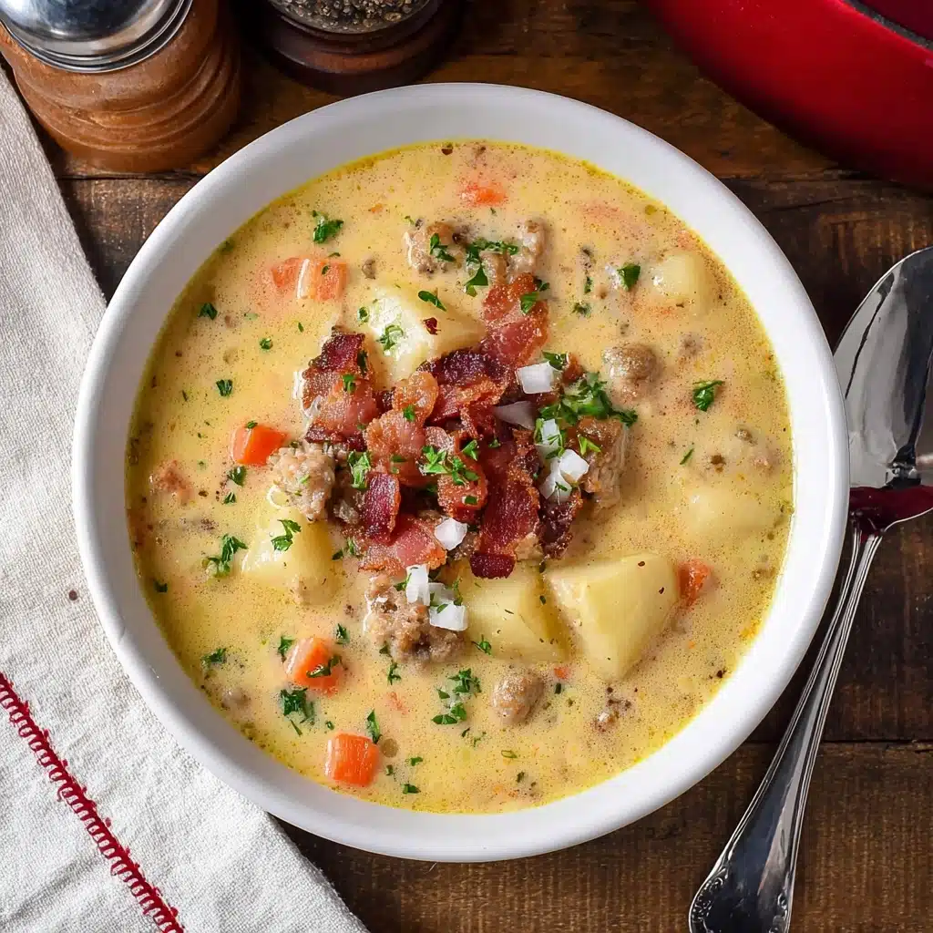 Slow Cooker Cheeseburger Soup Recipe - Recipe Image