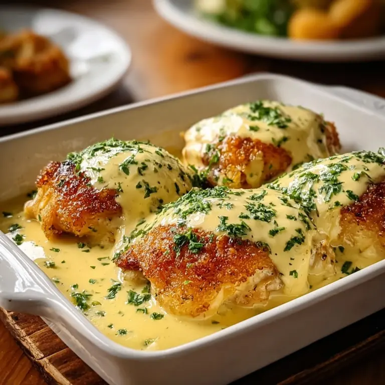 Chicken Pillows with Creamy Parmesan Sauce Recipe