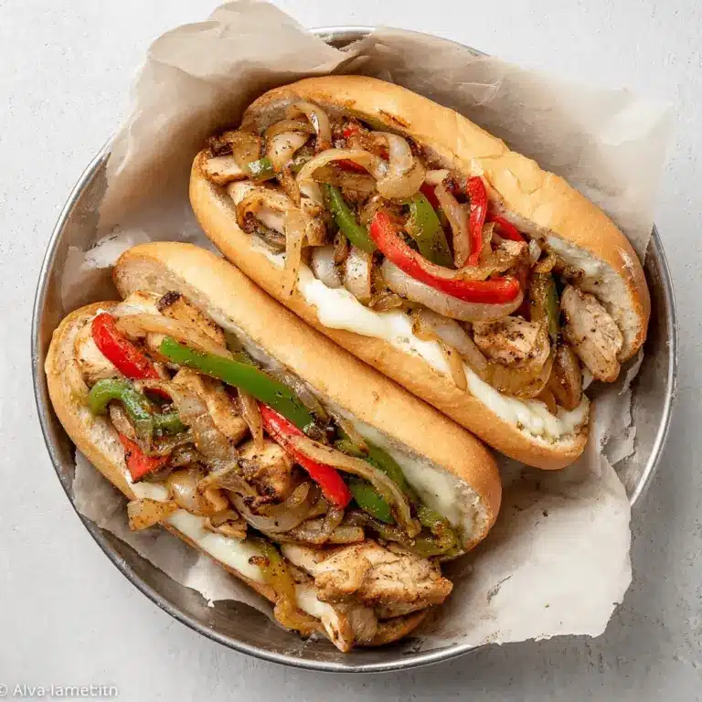 Healthy Crockpot Chicken Philly Cheesesteak Recipe