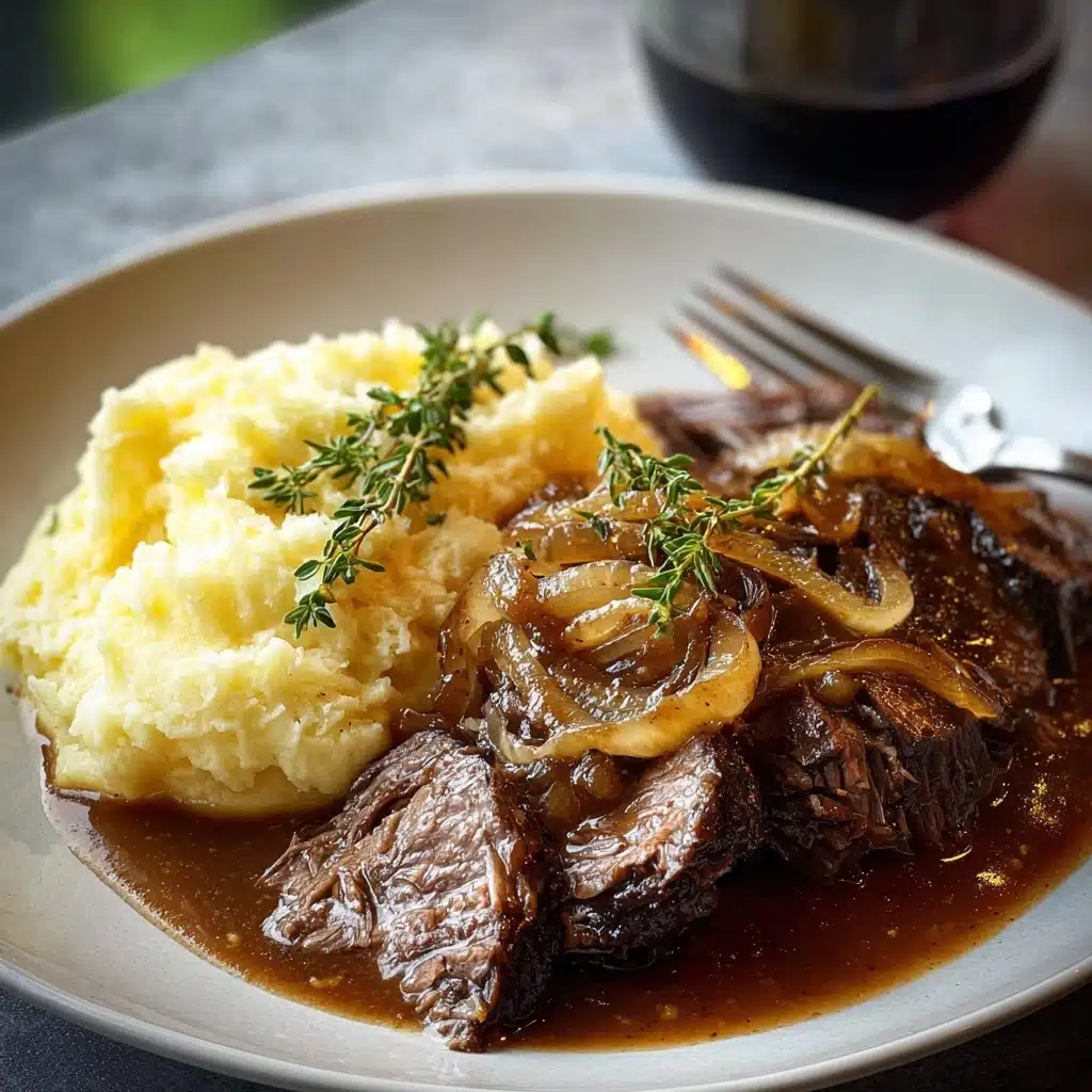 Savory French Onion Pot Roast Recipe - Recipe Image