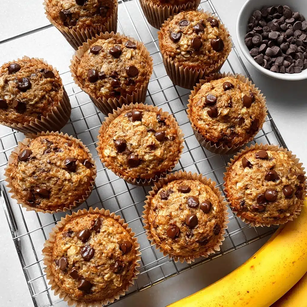 Greek Yogurt Chocolate Chip Oatmeal Muffins (gluten-free) Recipe - Recipe Image