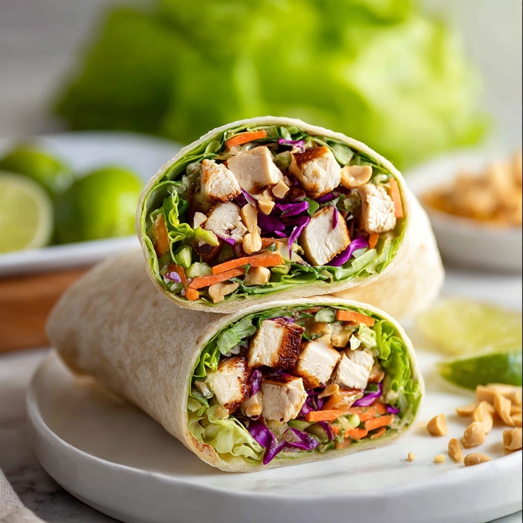 Thai Peanut Chicken Wraps Recipe - Recipe Image