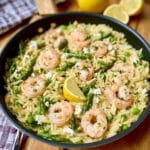 Lemon Feta Orzo Shrimp Recipe