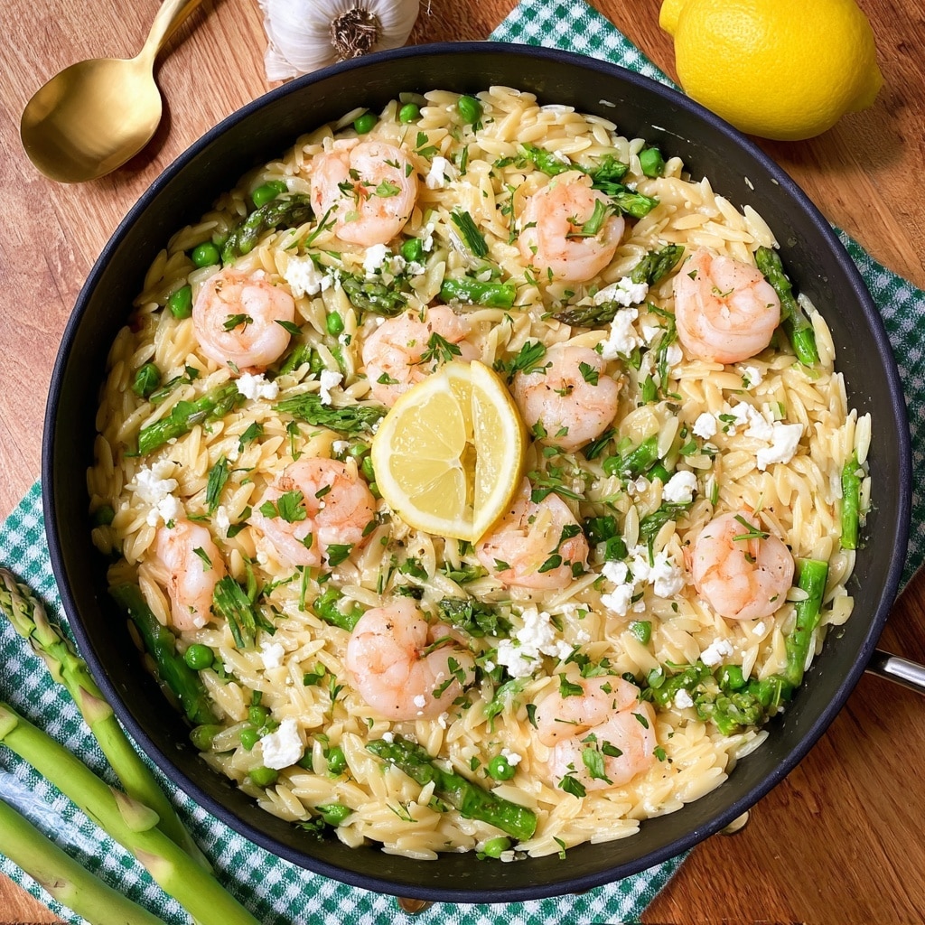Lemon Feta Orzo Shrimp Recipe - Recipe Image