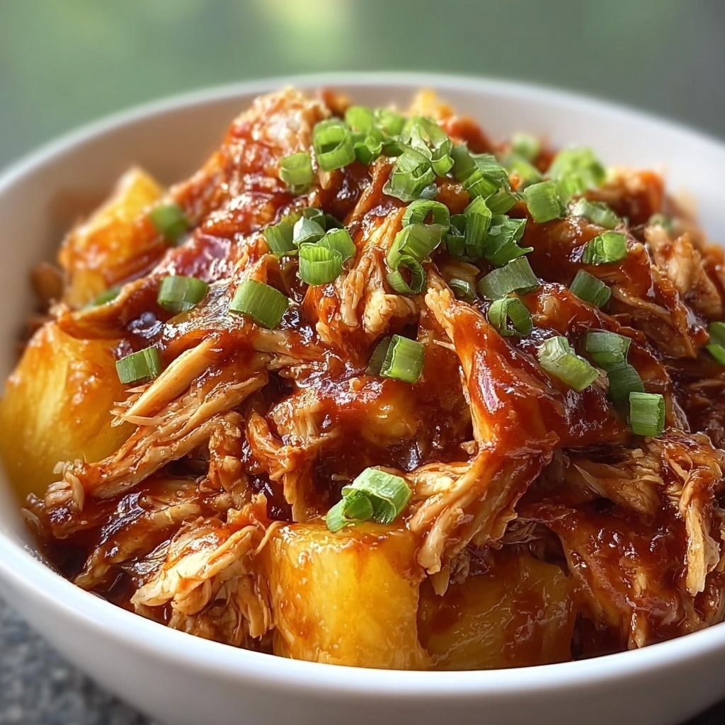 Crockpot Pineapple BBQ Chicken Recipe - Recipe Image