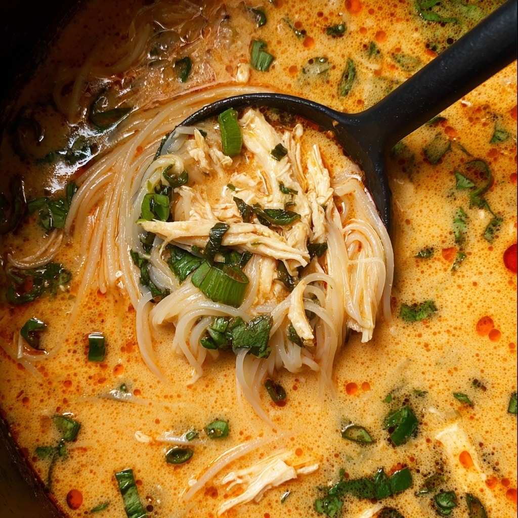 Easy Thai Chicken Curry Soup Recipe - Recipe Image