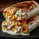 Chicken Bell Pepper Ranch Burritos Recipe