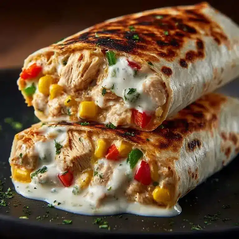 Chicken Bell Pepper Ranch Burritos Recipe