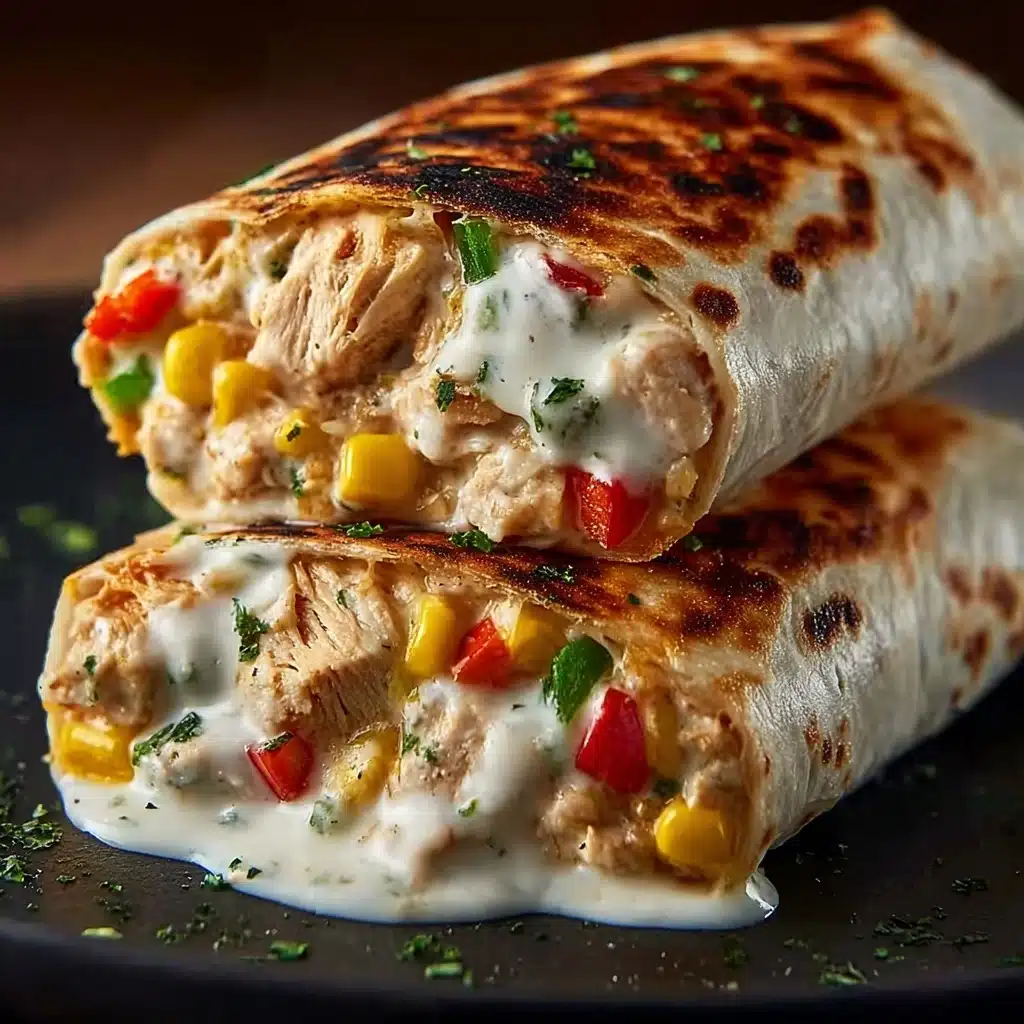 Chicken Bell Pepper Ranch Burritos Recipe - Recipe Image