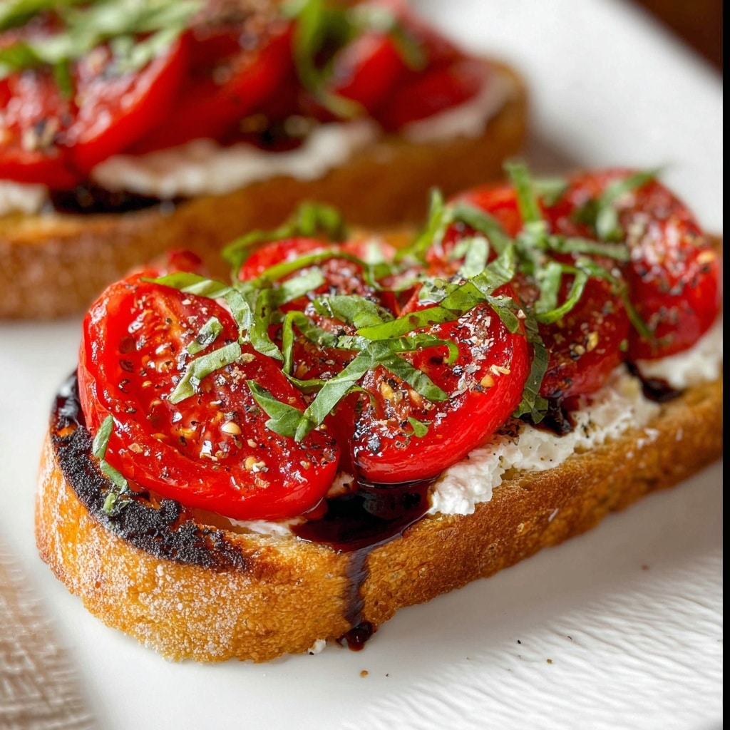 Roasted Tomato Toast with Goat Cheese Recipe - Recipe Image