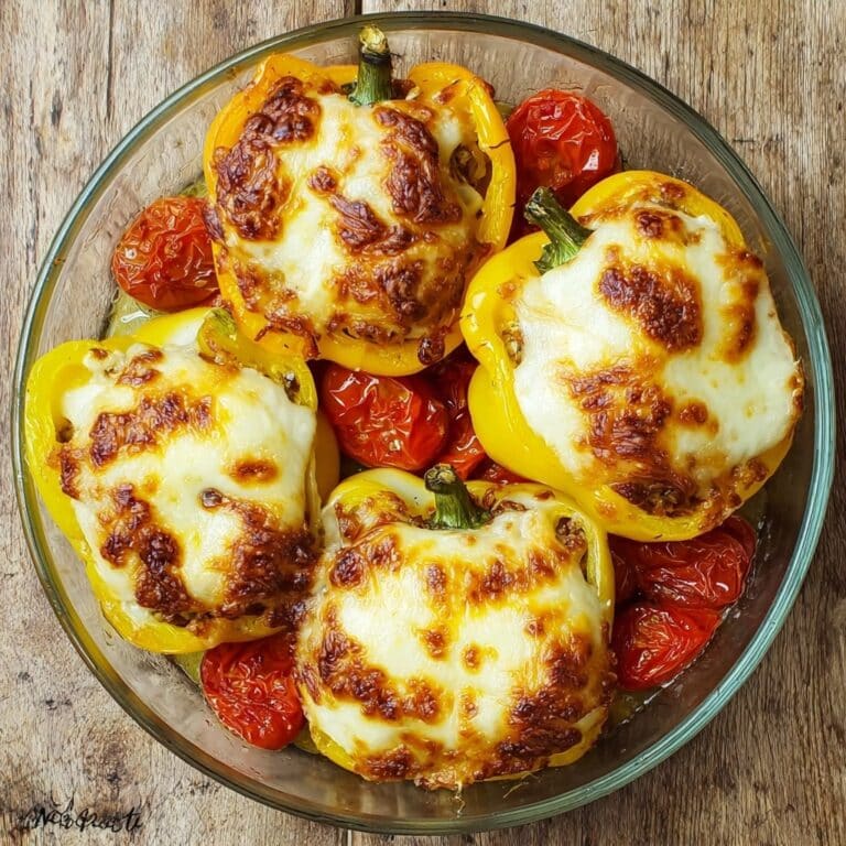 White Lasagna Stuffed Peppers Recipe