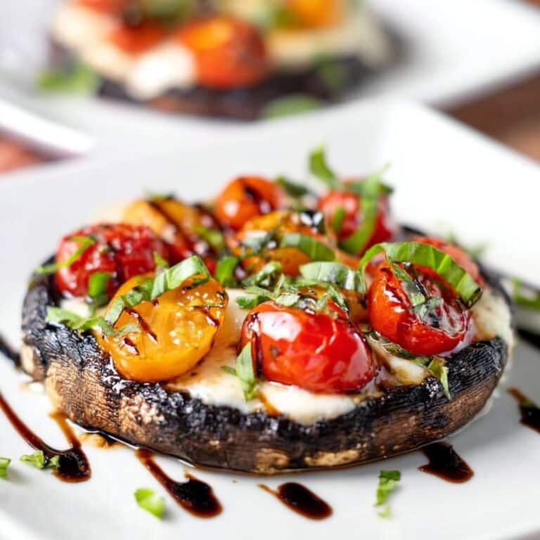Grilled Portobello Mushrooms Caprese Recipe