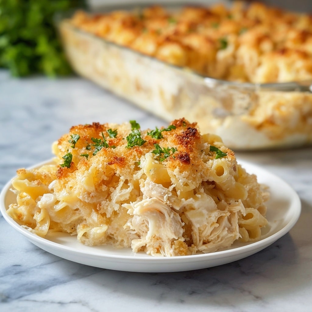Super Easy Chicken Noodle Casserole Recipe - Recipe Image