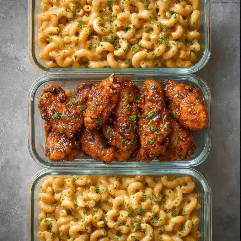 High-Protein Honey Garlic Butter Chicken with Mac & Cheese Recipe