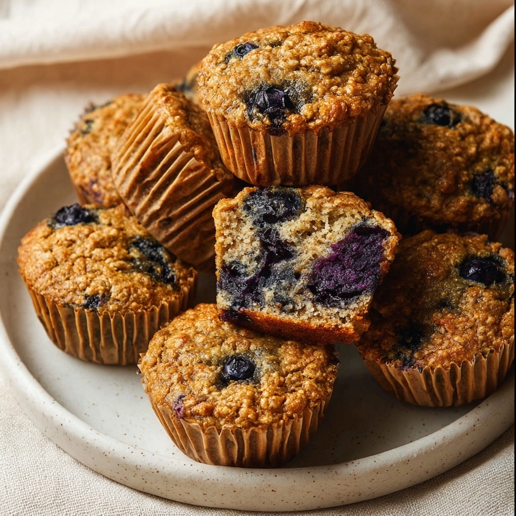 Blueberry Banana Oatmeal Muffins Recipe - Recipe Image