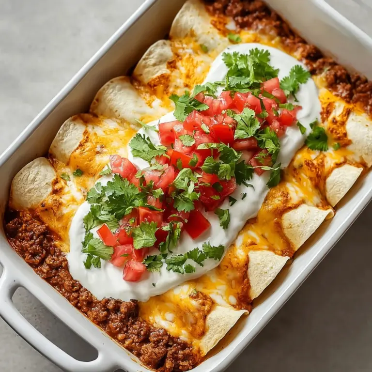 Easy Ground Beef Enchiladas Recipe
