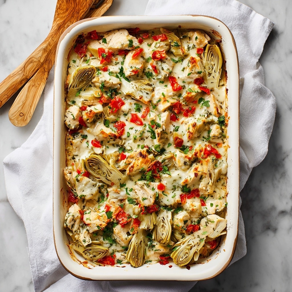 Spinach Artichoke Chicken Bake Recipe - Recipe Image