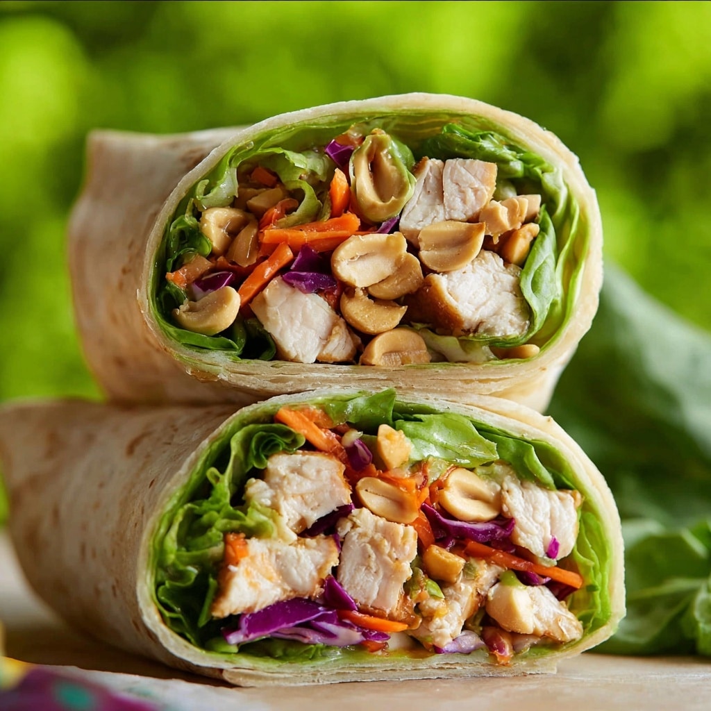 Thai Peanut Chicken Wraps Recipe - Recipe Image