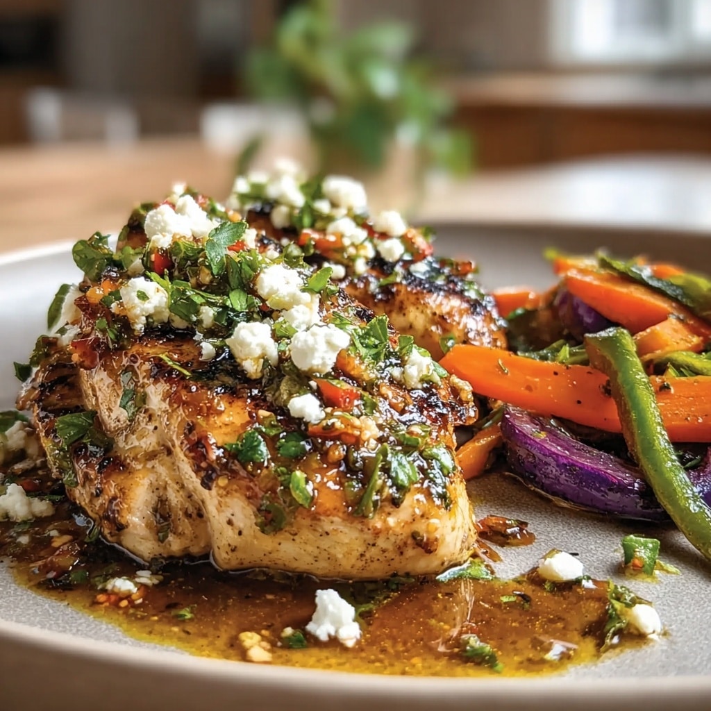 Artisan Hot Honey Infused Feta Chicken Recipe - Recipe Image