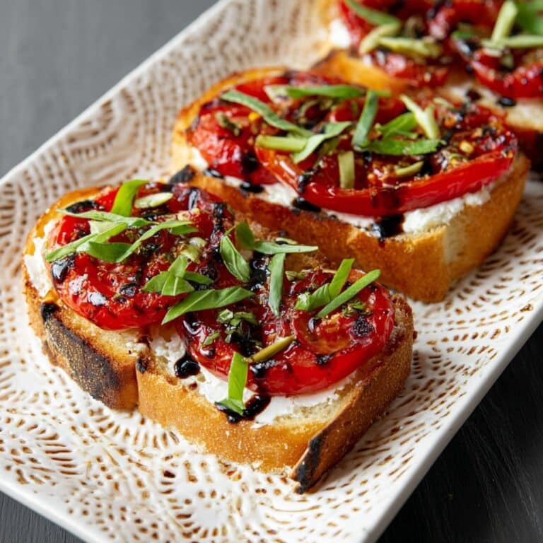 Roasted Tomato Toast with Goat Cheese Recipe