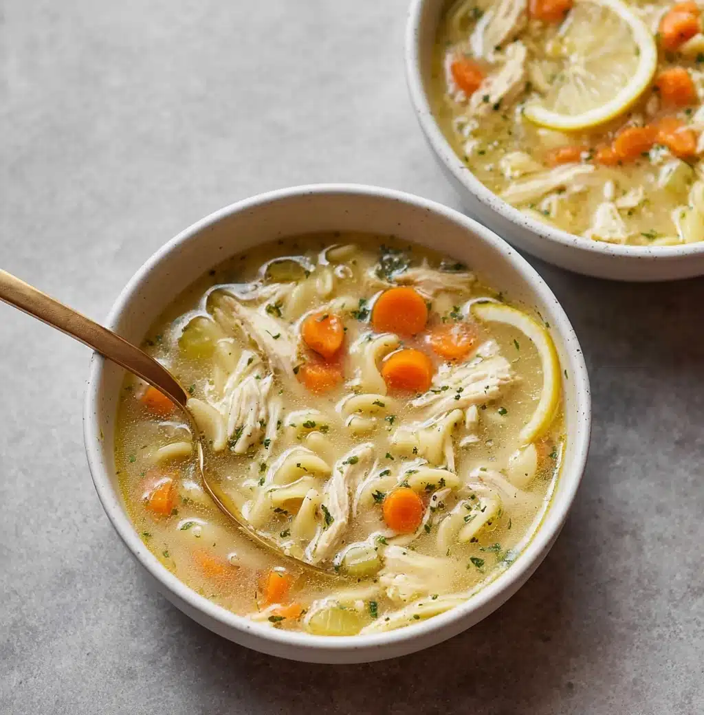 Lemon Chicken Orzo Soup Recipe - Recipe Image
