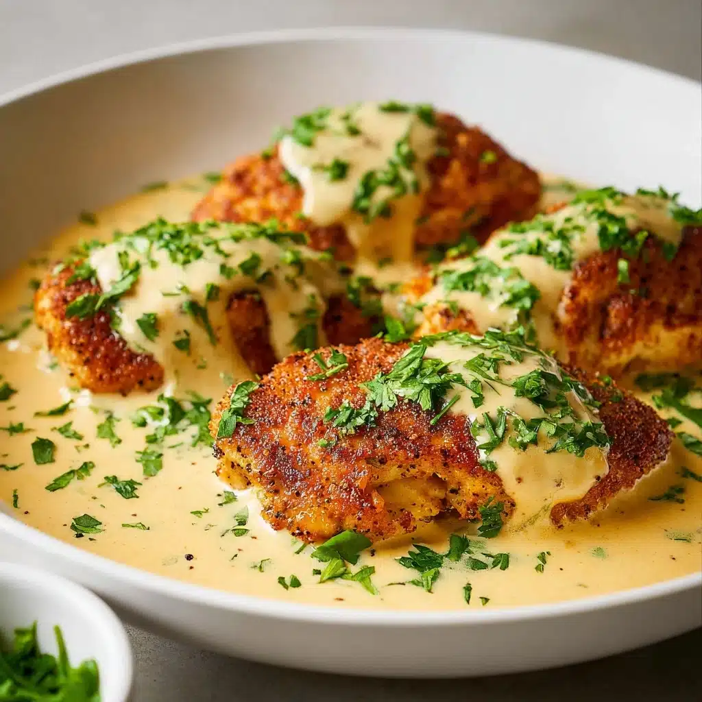 Chicken Pillows with Creamy Parmesan Sauce Recipe - Recipe Image