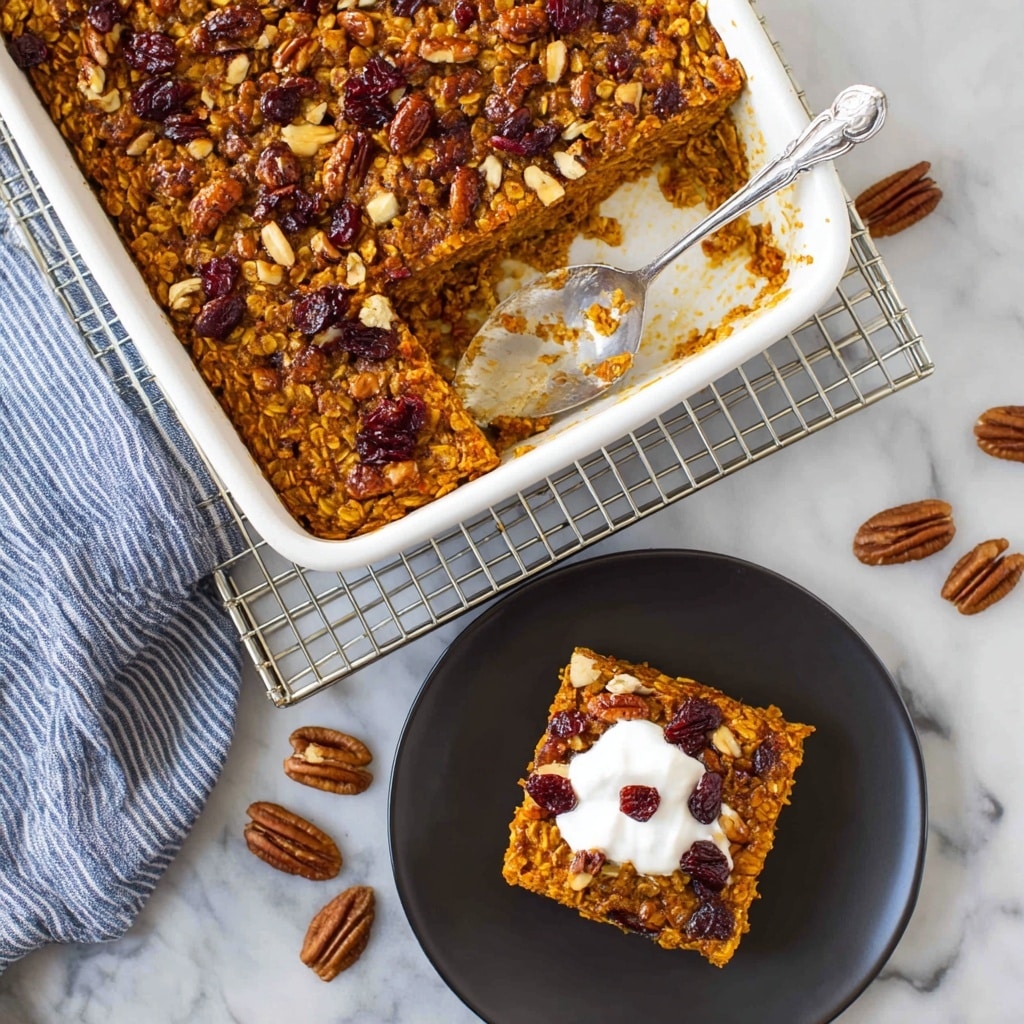Pumpkin Baked Oatmeal Recipe - Recipe Image