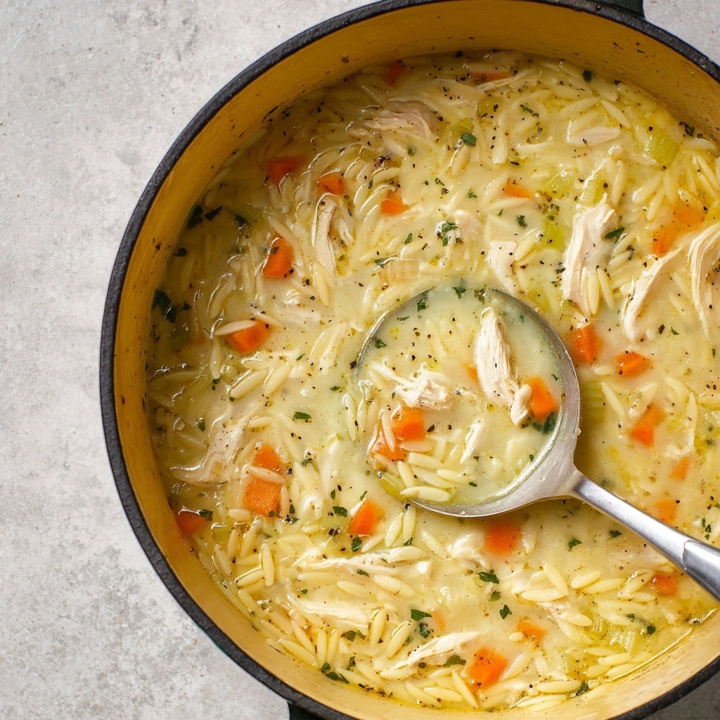 Lemon Chicken Orzo Soup Recipe - Recipe Image