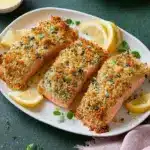 Crispy Panko Crusted Salmon (Baked) Recipe