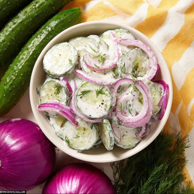 Creamy Cucumber Salad Recipe