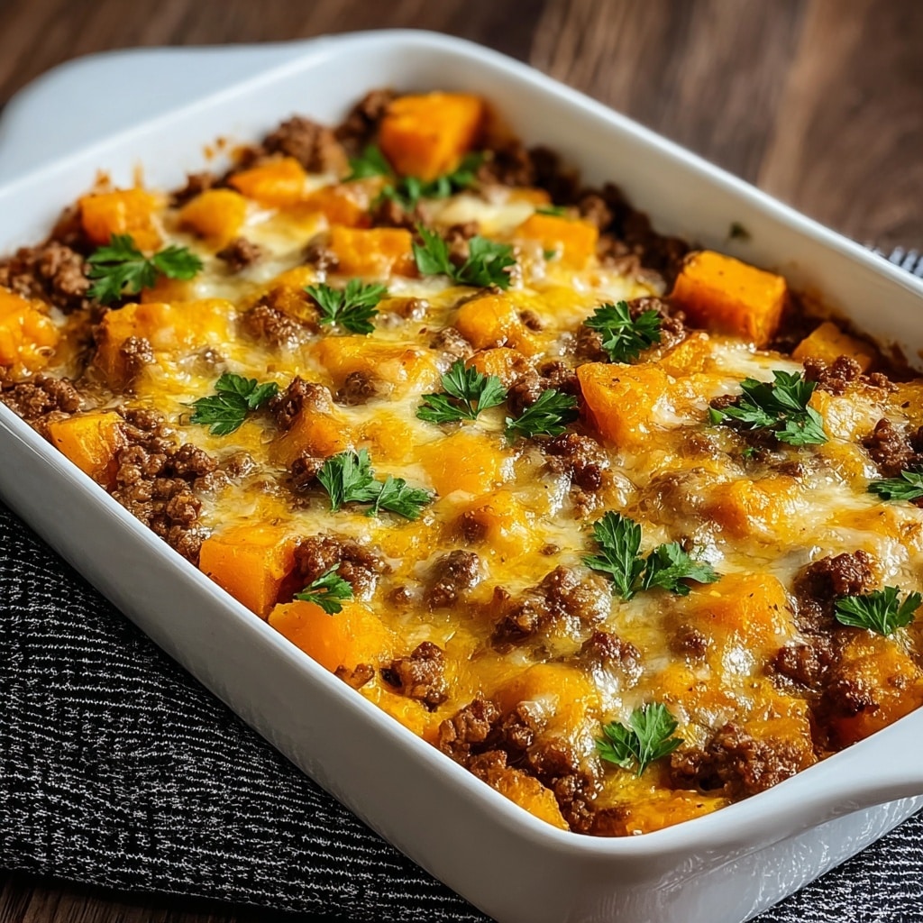Irresistible Ground Turkey Sweet Potato Casserole Recipe - Recipe Image