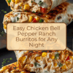 Chicken Bell Pepper Ranch Burritos Recipe