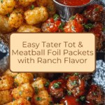 Tater Tot & Meatball Foil Packets Recipe
