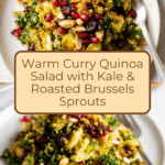 Kale & Brussels Sprouts Curry Quinoa Salad Recipe