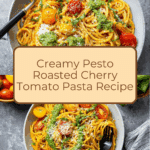 Pesto Roasted Cherry Tomato Pasta Recipe