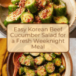 Tasty Korean Beef Cucumber Salad Recipe
