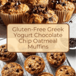 Greek Yogurt Chocolate Chip Oatmeal Muffins (gluten-free) Recipe