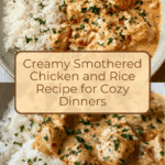 Creamy Smothered Chicken And Rice Recipe