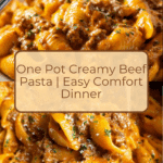 One Pot Creamy Beef Pasta Recipe