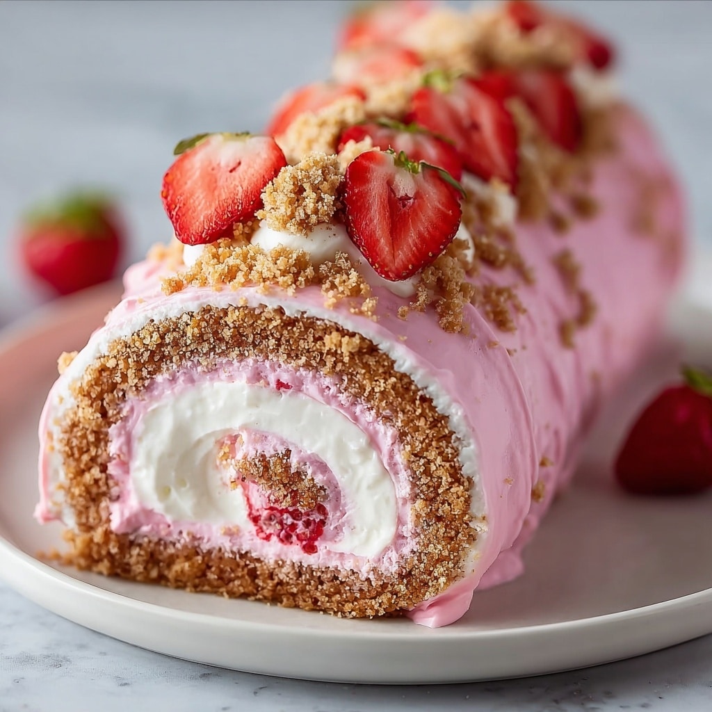 Strawberry Shortcake Cheesecake Rolls Recipe - Recipe Image