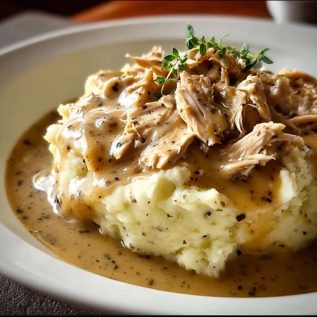 Slow Cooker Chicken and Gravy Recipe - Recipe Image