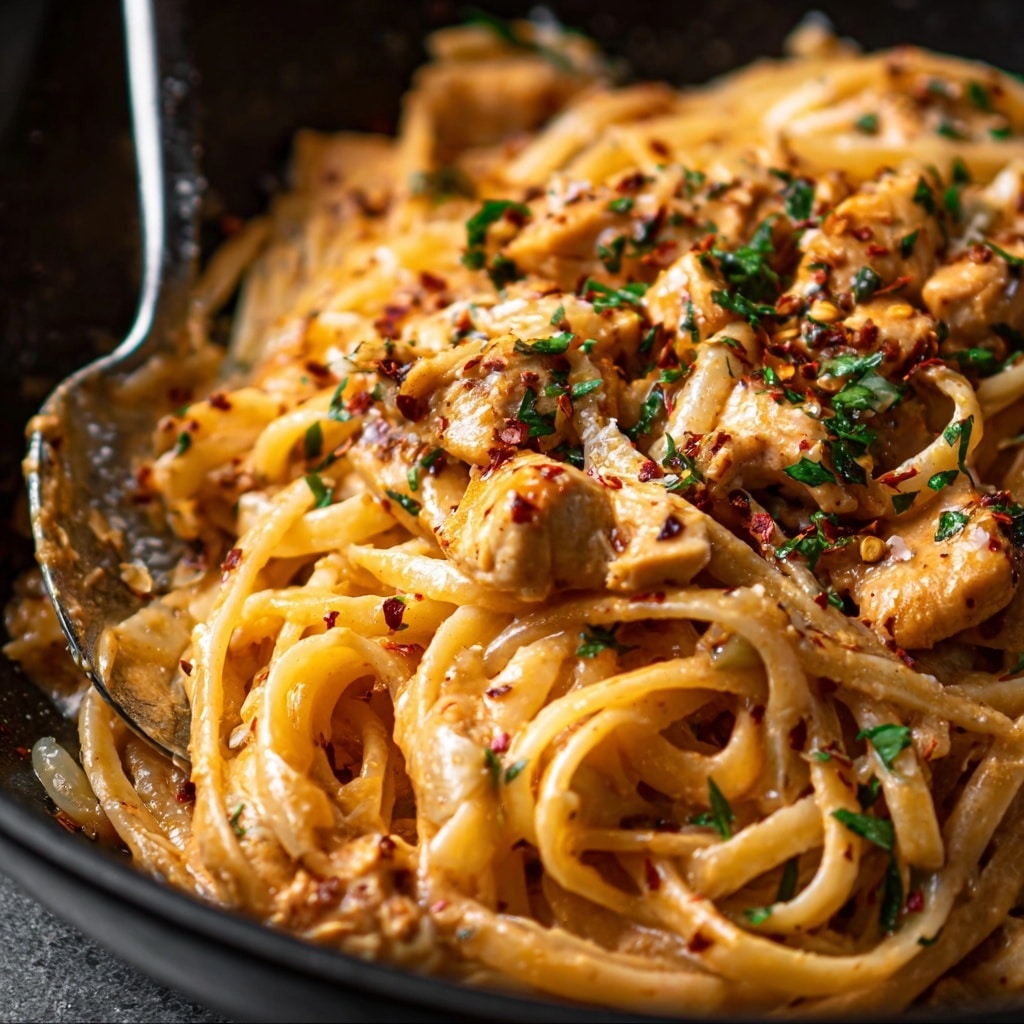 Cowboy Butter Chicken Linguine Recipe - Recipe Image