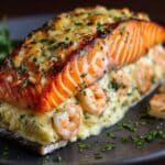 Crab and Shrimp Stuffed Salmon Recipe