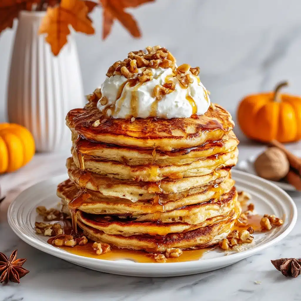 Pumpkin Spice Cottage Cheese Pancakes Recipe - Recipe Image